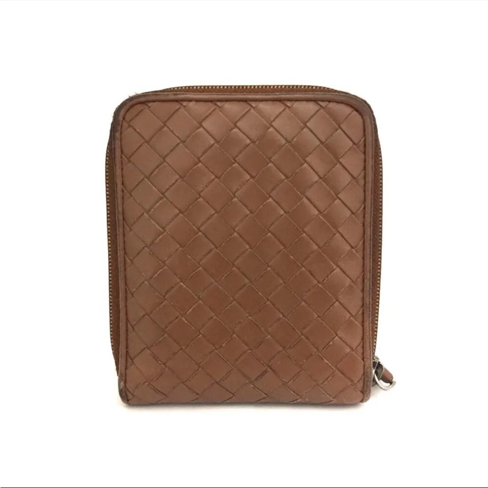 SOLD - Bottega Veneta Intreciatto lambskin leather zip around bifold wallet - Picture 14 of 15